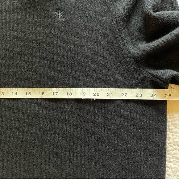 Calvin Klein Wool/Cashmere Black Sweater Men Sz XL  Mock Neck Pullov… - Picture 5 of 10